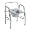 Drive Drop Arm Steel Commode with Padded Seat - 11125PSKD-1 1 Drive Drop Arm Steel Commode with Padded Seat - 11125PSKD-1 258304 Commode with Padded Seat
