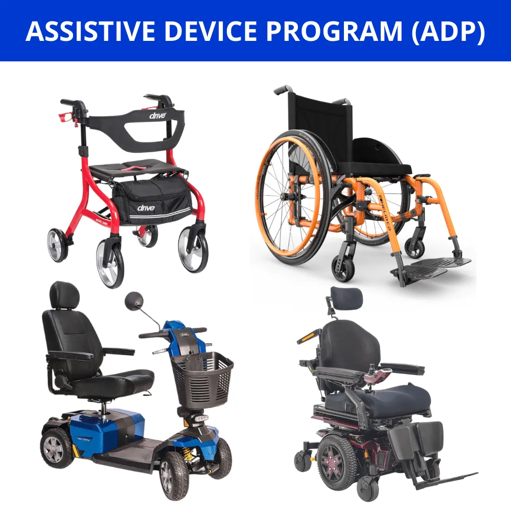 assistive device program. adp funding program