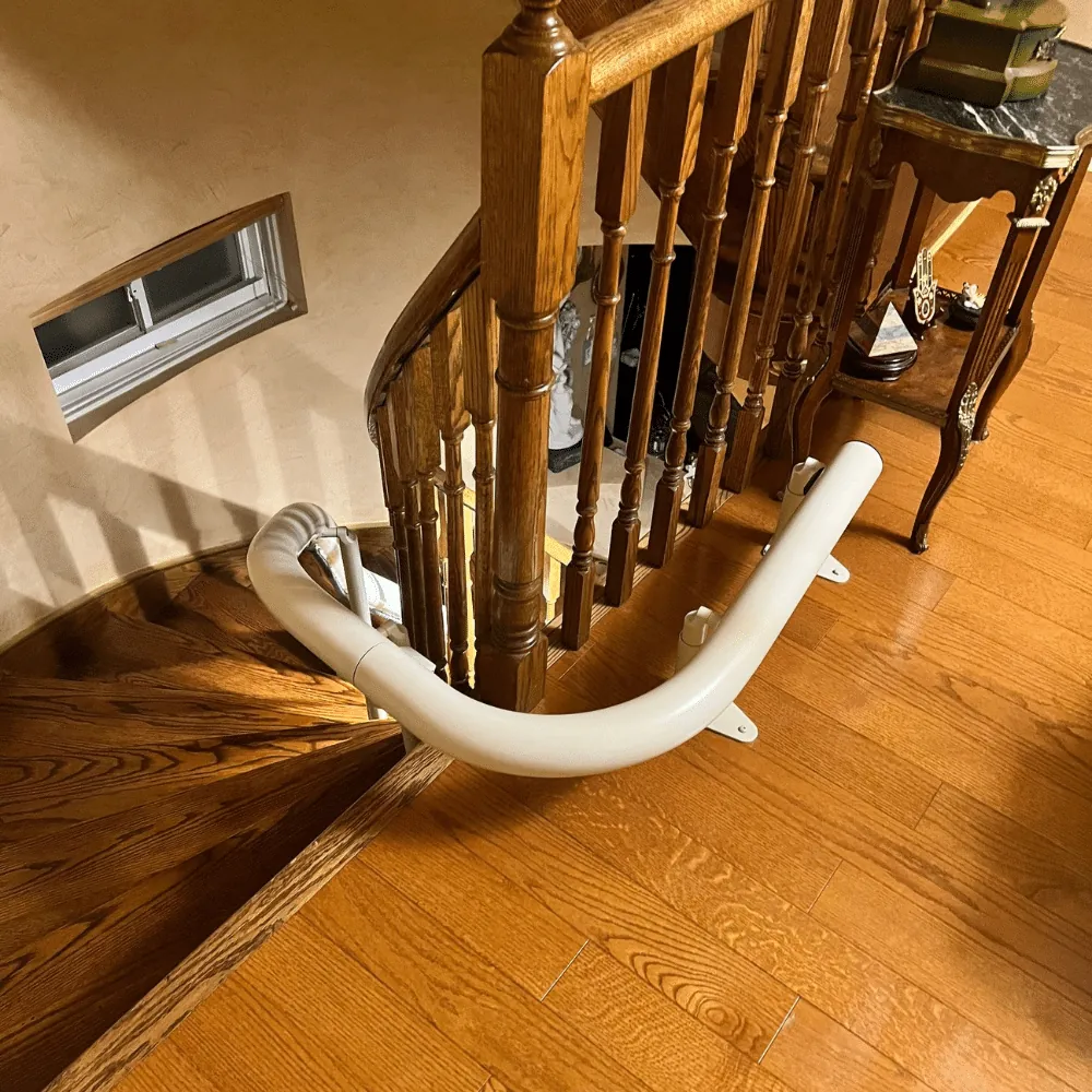 Handicare Freecurve Curved Stairlift 90 park freecurve stairlift, handicare freecurve