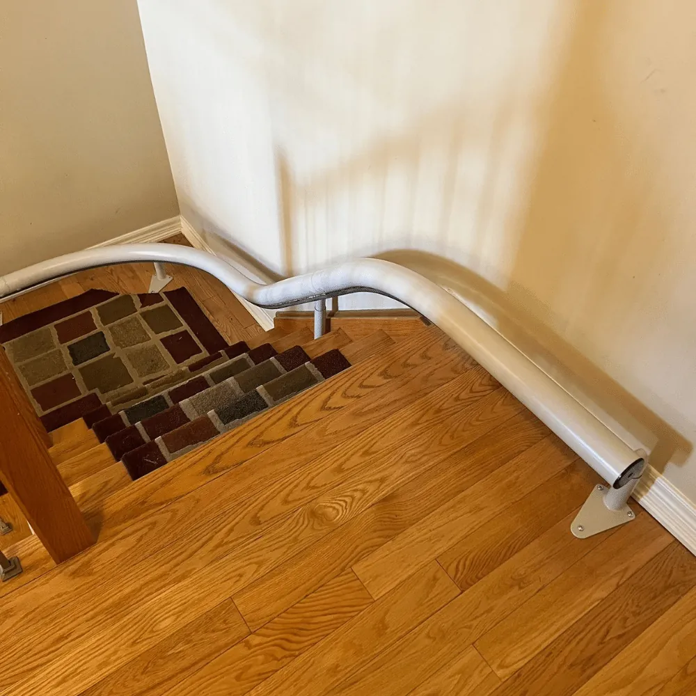 Handicare Freecurve Curved Stairlift Top overun freecurve stairlift, handicare freecurve