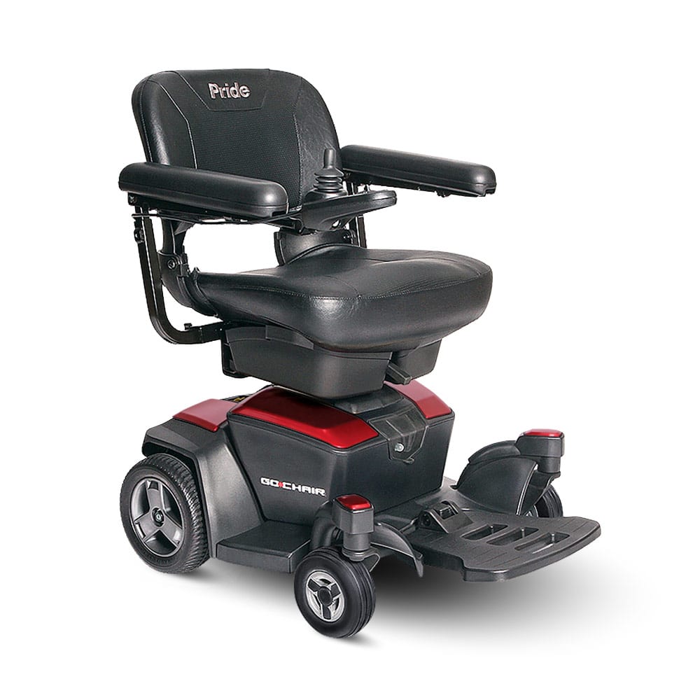 Pride Go Chair Portable Power Wheelchair in Toronto Mobility Specialties Folding Power Wheelchairs Go Chair