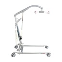 Carina 350 lift in side view with the SlingBar raised and its safety latches