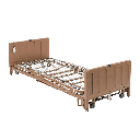 Drive 15005LP low height bed without side rails, front three-quarter view on a white background