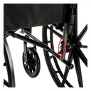 Rear axle plate with its three axle positions circled in red, used to set the seat height