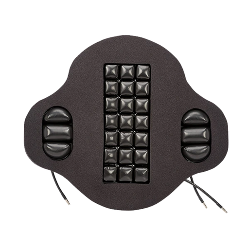 Front of the ROHO Agility Max Contour Back, with its central air cells and a bolster pad at each side