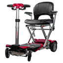 Transformer 2 in Red, front three-quarter view with the seat up and the tiller raised
