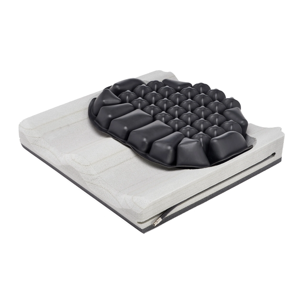 Hybrid Elite SR air cell insert sitting on the contoured foam base with the cover removed