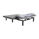 Front three-quarter of the adjustable base with the head raised and the foot retainer bar