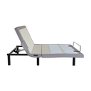 Side view of the adjustable base with the head raised to a seated angle