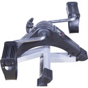 Exercise peddler with both legs folded, showing the tension knob, display and pedals