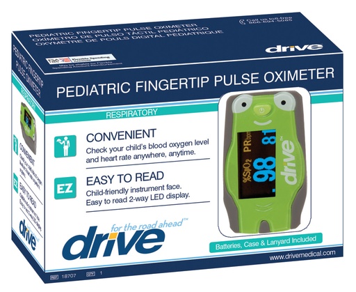 Drive Pediatric Fingertip Pulse Oximeter - 18707 295204 Deluxe Pulse Oximeter