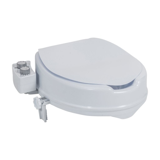 PreserveTech Raised Toilet Seat with Bidet, 4" - RTL12C005-WH Rtl12c005 wh 1 Universal Raised Toilet Seat