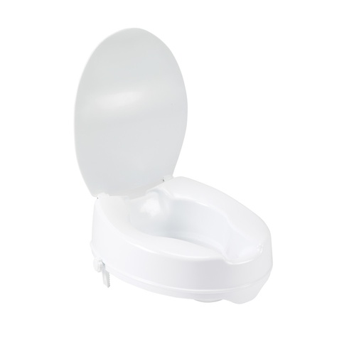 Drive Raised Toilet Seat with Lid, 4" - 12065 12065 1 Contoured Raised Toilet Seat