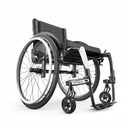 Apex C rigid wheelchair with a white accent, front view