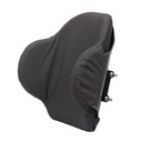 Rear of the Matrx E2 Deep backrest showing the lumbar pad and the quick release mounting pins