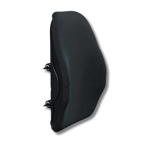 Side view of the Matrx Elite TR back showing the 3 inch contour curve of the shell and the mounting pins on the back pan