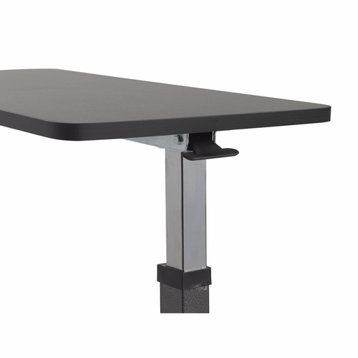 Height release lever under the dark laminate top of the 13067