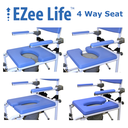 Ezee Life 18" Tilt Rehab Shower Commode - HL190