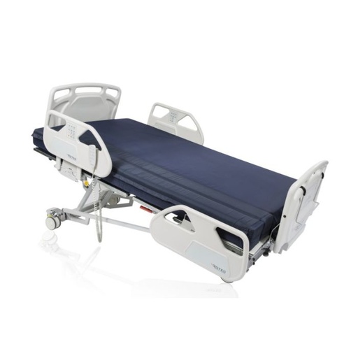 Rotec VersaTech ultra low bed in a three-quarter view with its composite side rails