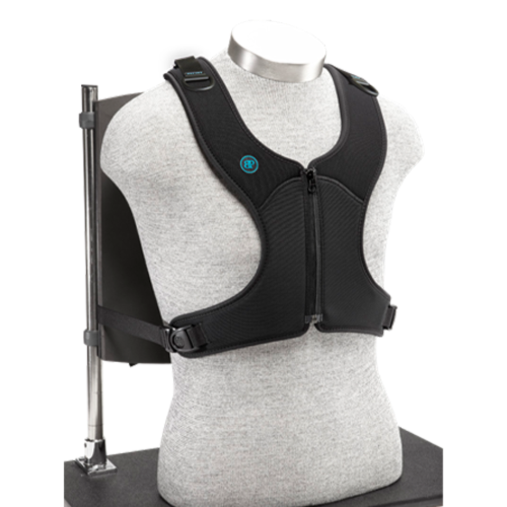 Standard width Stayflex chest harness with a front zipper and swivel buckles on the lower straps