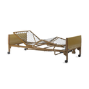 Invacare IVC full-electric bed with the head section raised, shown without a mattress