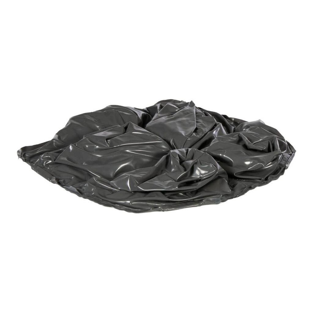 The charcoal CryoFluid insert on its own, the fluid pad that sits in the cushion's rear well under the seat bones