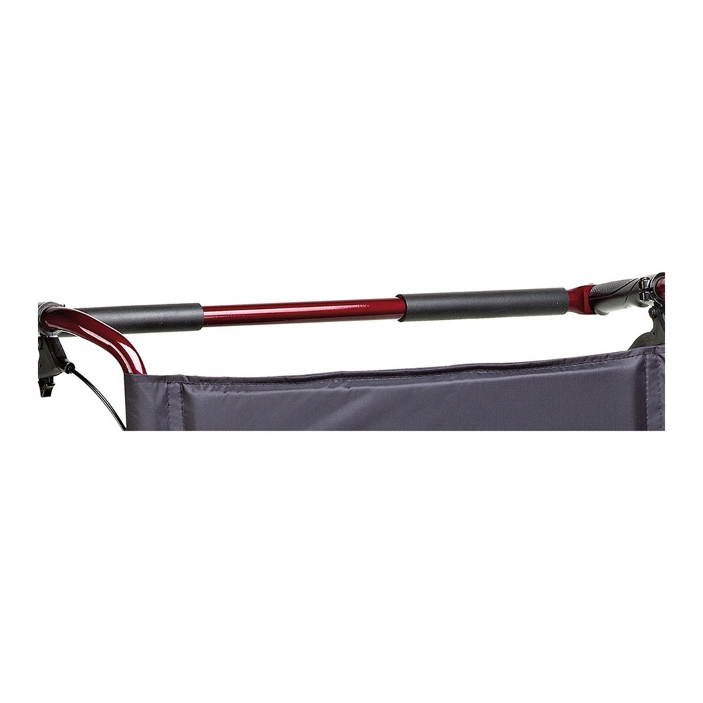Attachable push bar across the handles with two padded foam grips for the companion