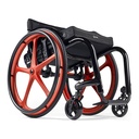 Rogue 2 fitted with optional coloured mag wheels on a black frame