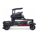 CarryOn folded flat with the seat and its armrests resting on top of the frame
