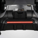 Red LED rear light below the battery box at the back of the scooter