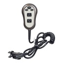 Austin UC342 hand control with back, power and heat buttons, plus a coiled cord
