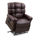 Brown Cloud 510MLA raised on the black lift frame, hand control on the side
