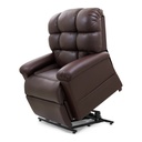 Brown Cloud 510MLA from the side, lifted, biscuit back and closed footrest