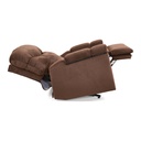 Two brown Cloud Plus PR525 chairs reclined to different angles, mechanisms showing