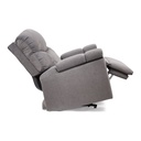 Grey Cloud Plus PR525 reclined from the side, footrest out