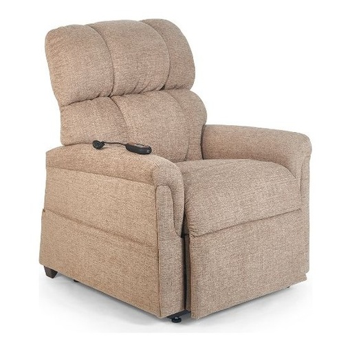 Beige Comforter PR531 from the front, seam back, hand control on the arm