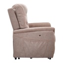 Beige Dione PL446 from the side, side pocket and a small control on the arm