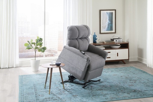 Grey MaxiComforter 535M raised on the lift frame in the same living room
