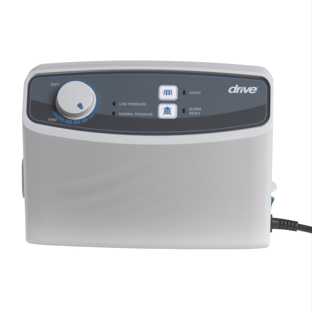 Med-Aire 8 pump panel with soft-to-firm dial, static mode and pressure lights