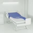 Span America Geo-Mattress 350 on a hospital bed, cover peeled back to the foam