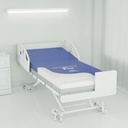Span America Geo-Mattress Pro on a hospital bed, blue cover turned back