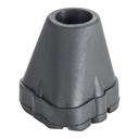 Socket end of the black cane tip, item 735-001, before it slips onto the tube