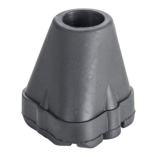 Socket end of the black cane tip, item 735-001, before it slips onto the tube
