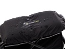 Rain drops beading on the neXus waterproof seat cover fitted to a rollator