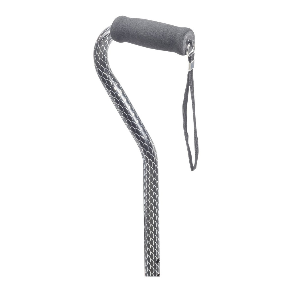 Foam handle and wrist strap on the etched offset shaft
