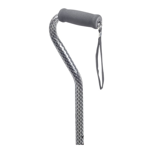 Foam handle and wrist strap on the etched offset shaft