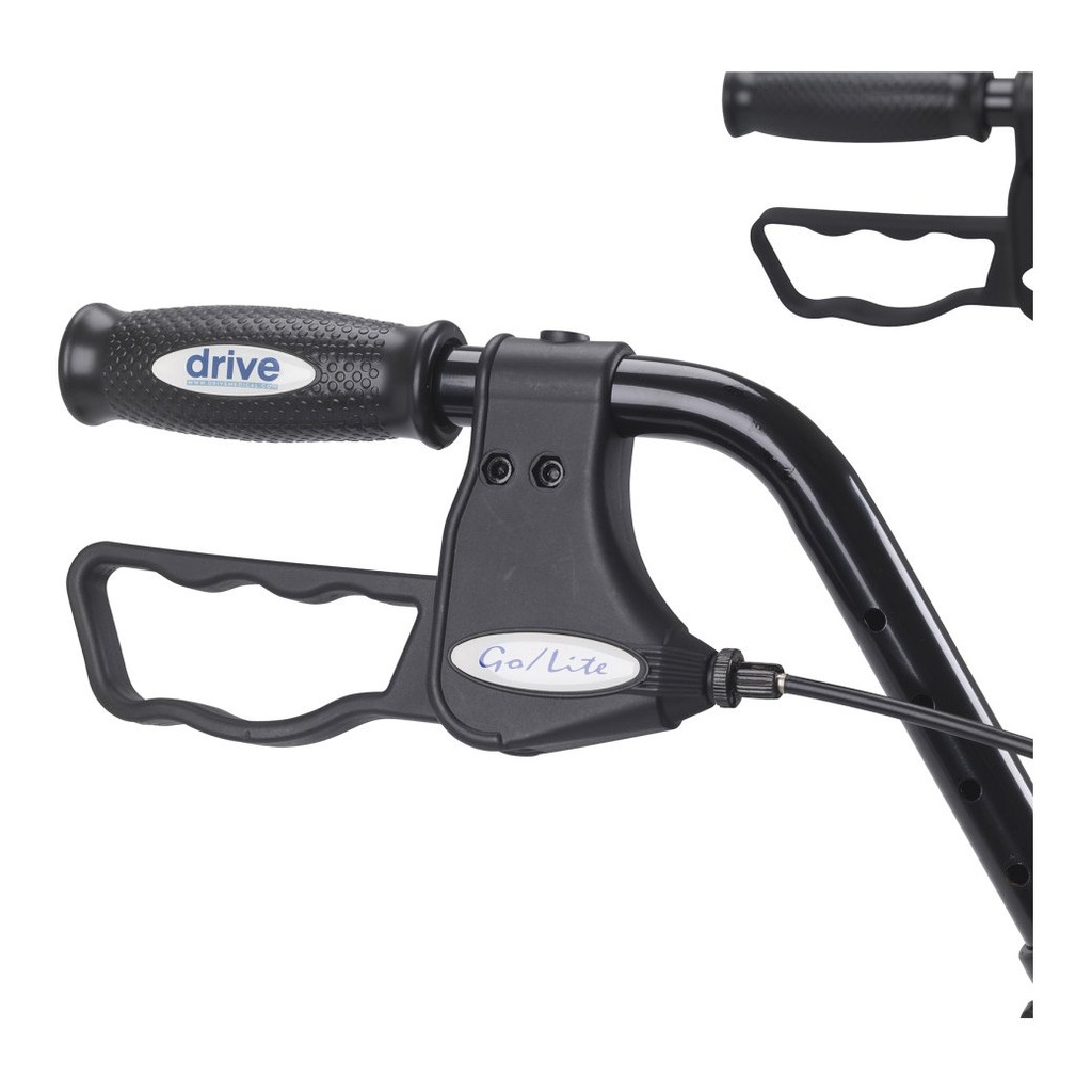 Loop lock and grip on the Go-Lite bariatric rollator handle