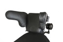The Dual Pro back pad and a facial pad seen from behind, above the chair seat back