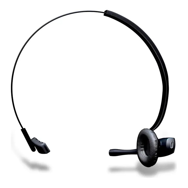 The Vigo headset from behind, showing the headband arch and the sensor arm at the back