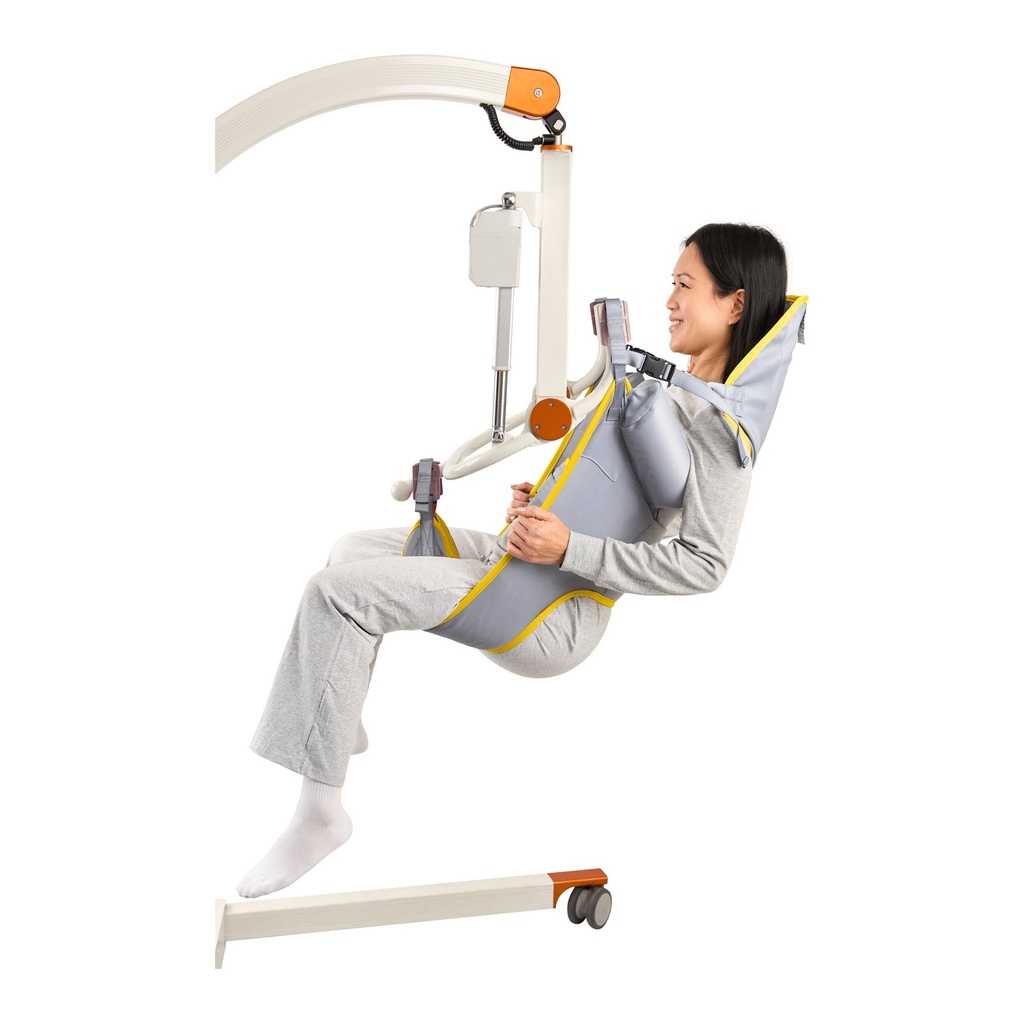 Handicare polyester hygiene sling M921529 during a seated transfer